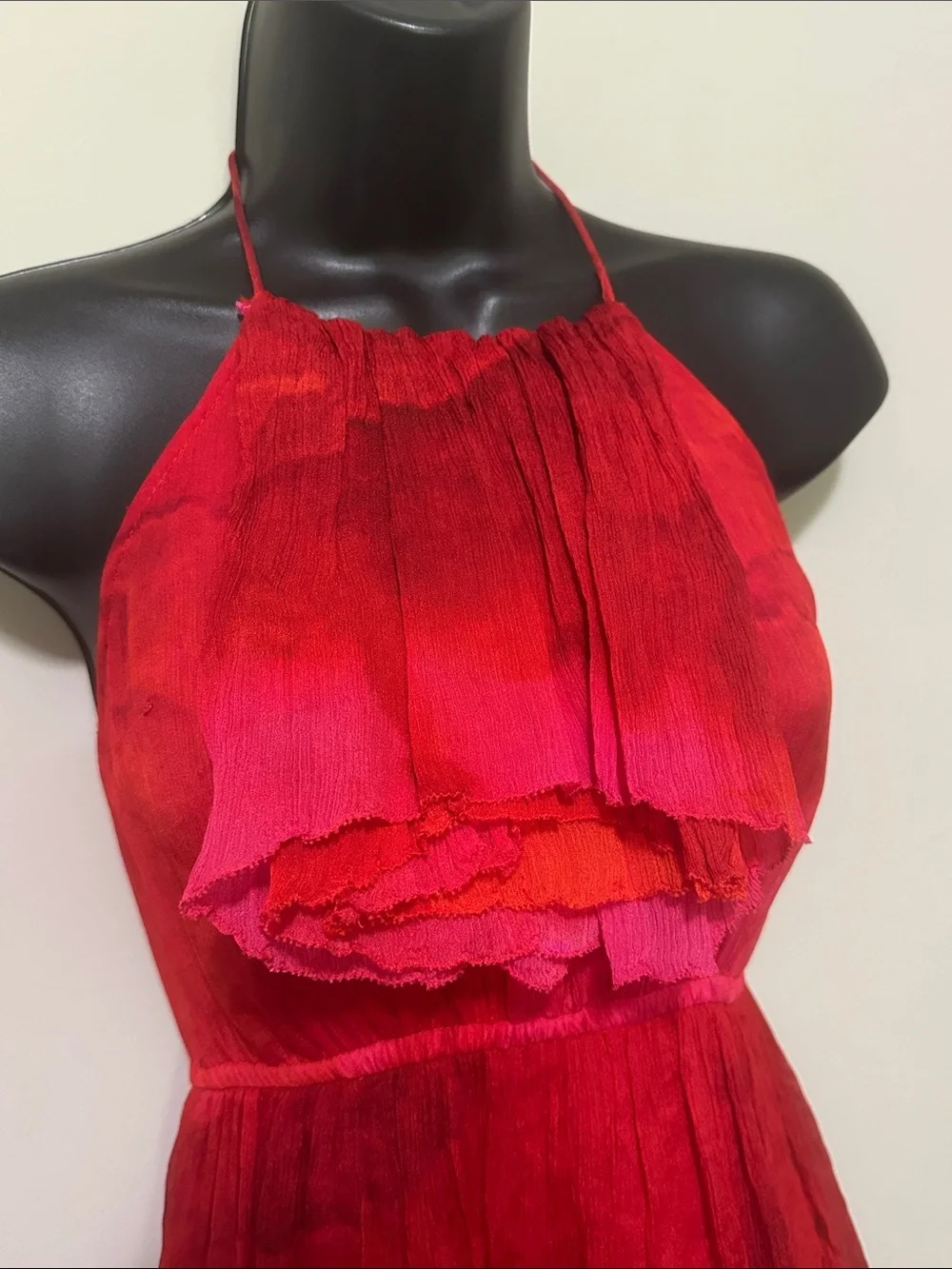 Tracy Reese for Anthropologie Cascade Halter Dress 0P